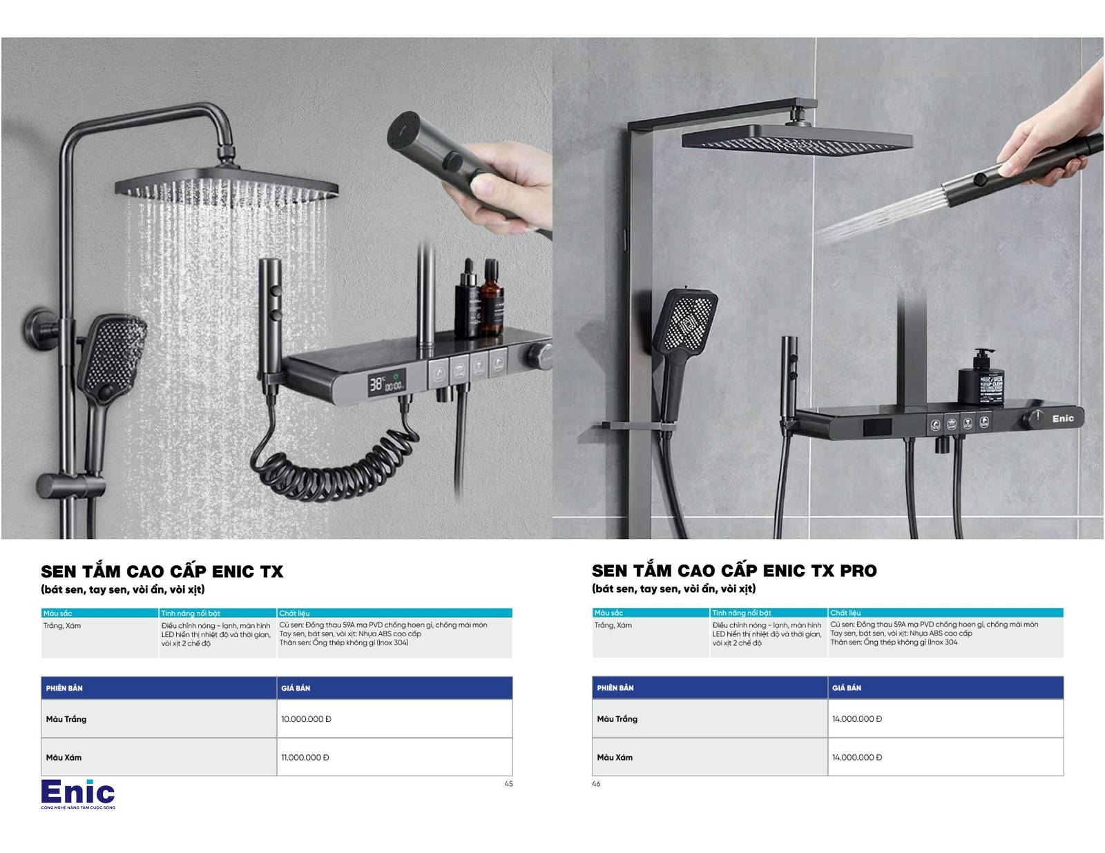 Thiết bị vệ sinh ENIC Catalogue và Bảng giá mới nhất 2024 /Page 23